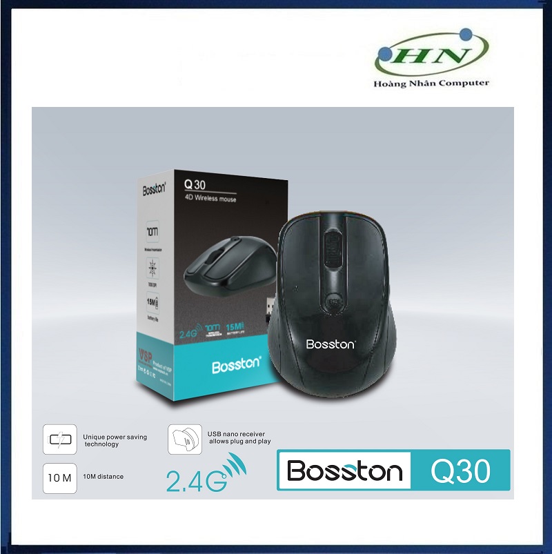 Chuột Không Dây Bosston Q30 -HN - HÀNG CHÍNH HÃNG