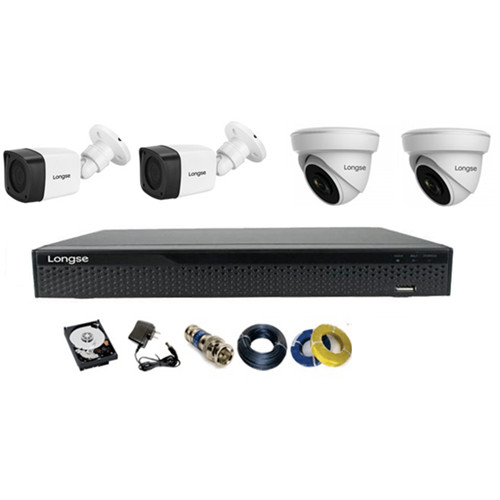 Camera Longse TVI 2.0MP 1080p bộ 4 mắt (Nhựa) - Hàng chính hãng