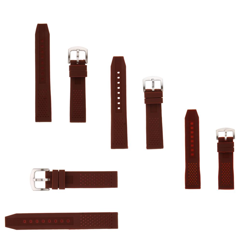 Silicone Watch Band Belt Soft Rubber Replacement Wristwatch Strap Waterproof