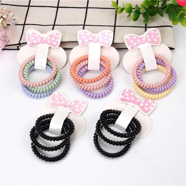 Combo 2 Dây Buộc Tóc Lò Xo, Set 3 Thun Cột Tóc Lò Xo Mẫu Mới Phong Cách Hàn Quốc