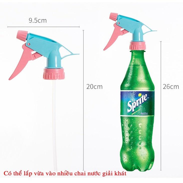 Đầu Vòi Xịt Phun Sương Gắn Chai Nhựa Nhiều Màu