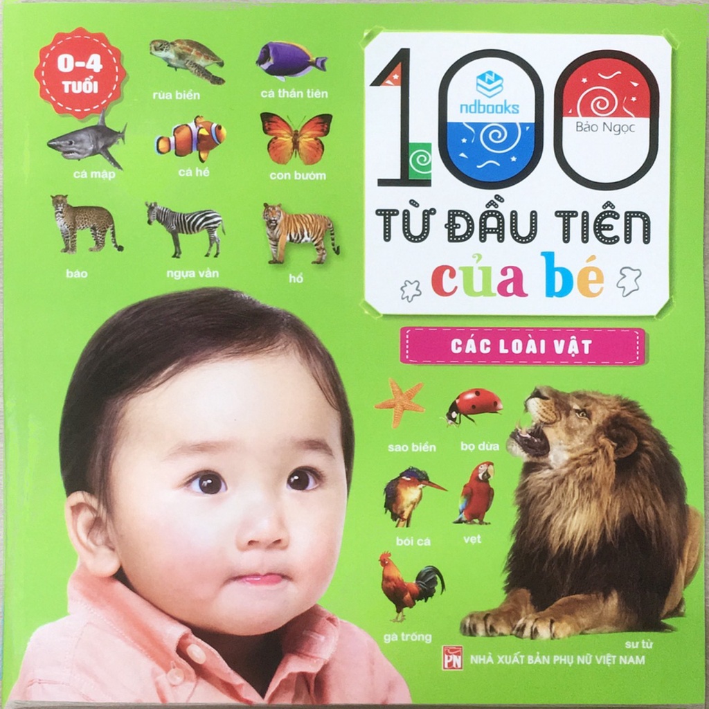 Sách - Combo 3 cuốn 100 từ đầu tiên của bé (Bìa mềm) - ndbooks