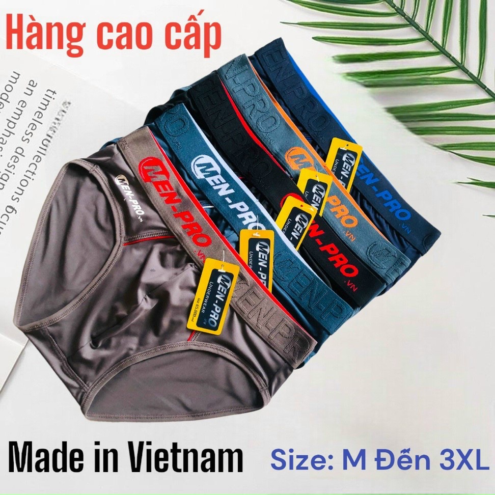 Combo 5 Quần Lót Nam Thun Lạnh Lưng To Menpro MP1 – Hàng Cao Cấp