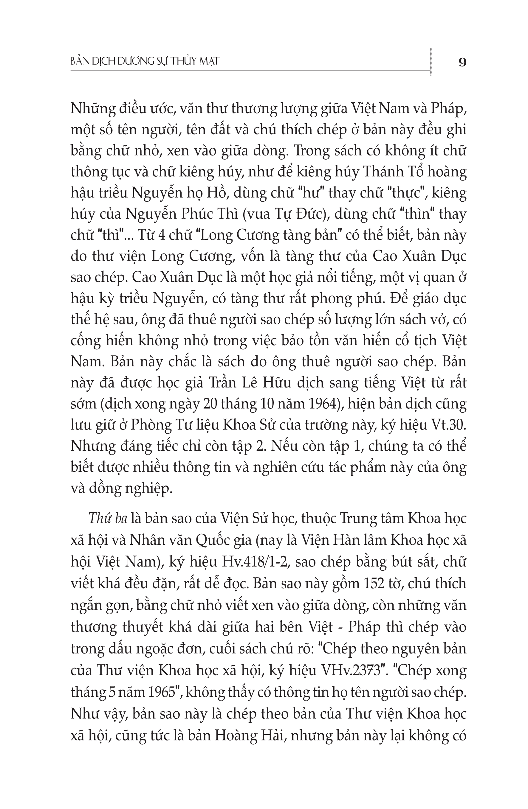 Bộ Sưu Tập Sử Liệu Pháp Xâm Lược Việt Nam (1847 - 1887) - Bản Dịch Trọn Vẹn Của Dương Sự Thủy Mạt