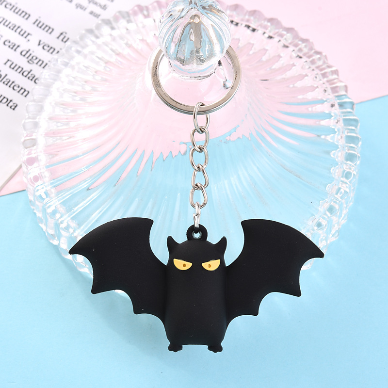 5 Cái Móc khóa Halloween hoạt hình quà tặng ngày lễ mặt dây chuyền cặp học sinh đồ trang trí xe hơi bí ngô dơi