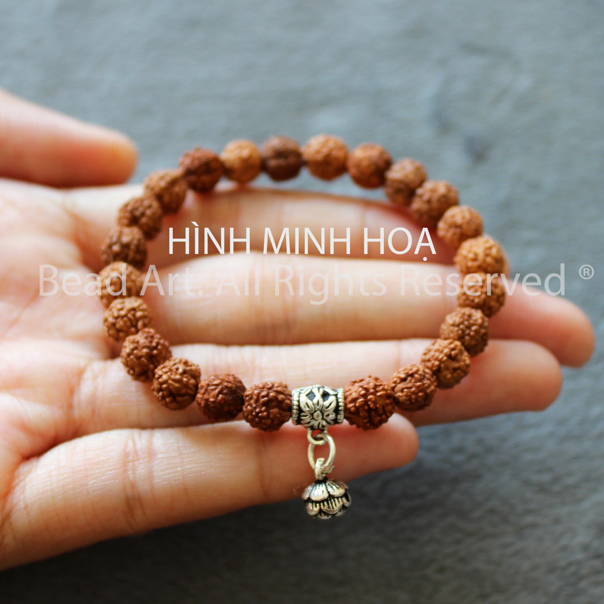 Charm Treo Nối Bạc 925 Khắc Hoa, Phối Vòng Tay Phong Thuỷ, Chuỗi Hạt, Trang Sức, Xỏ Mặt Dây Chuyền - Bead Art
