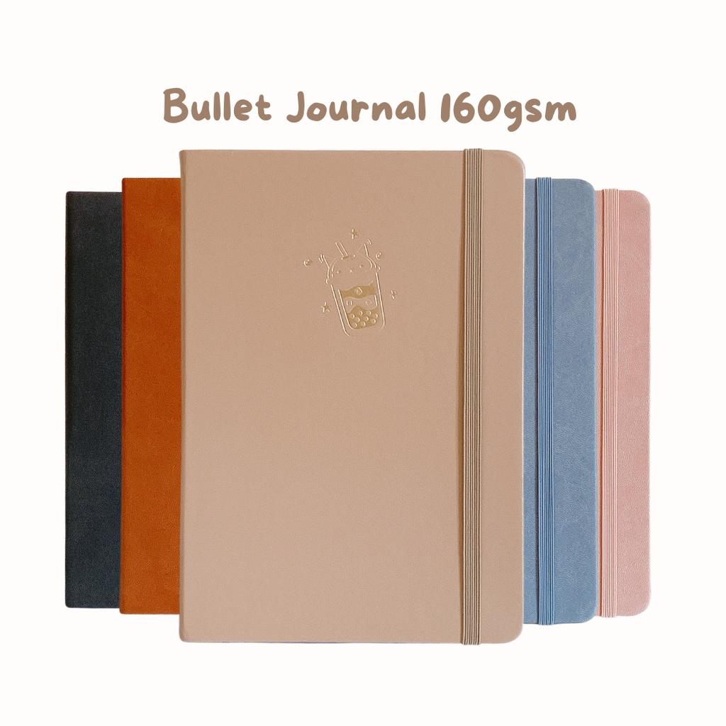 Sổ Tay Cao Cấp 160GSM - Sổ Da Bullet Journal ruột Dot Grid 160 Trang