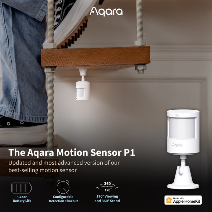 Cảm biến chuyển động Aqara P1 Motion Sensor Quốc Tế Hỗ trợ Apple HomeKit - Hàng Chính Hãng