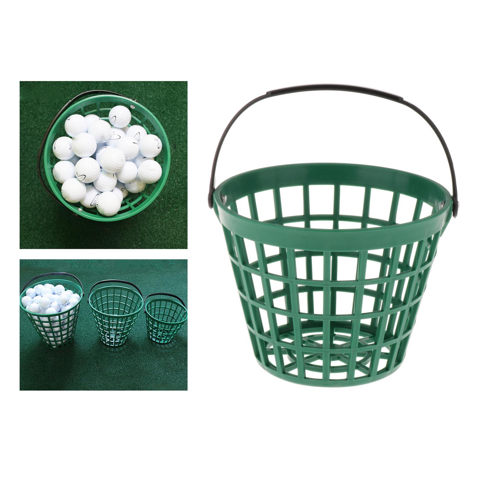 Solid Golf Ball Basket Golf Range Bucket Storage Organizer Holds 25 Balls