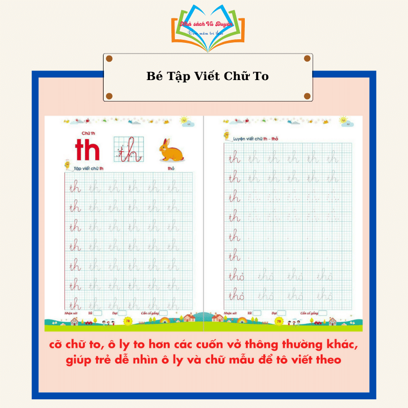 Bé tập tô, tập viết chữ to dành cho trẻ em 4-6 tuổi