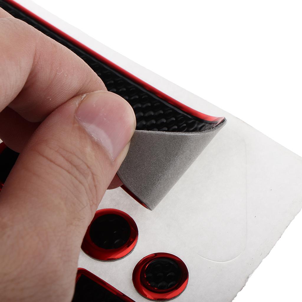 3D Carbon Fiber Look Motorcycle Sport Tank Gas Protector Pad Sticker Universal Fit