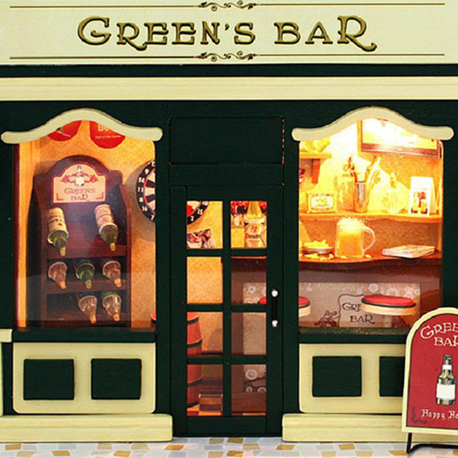 DIY Dollhouse Miniature Kit with Furniture Light Model Lover Gift cake love