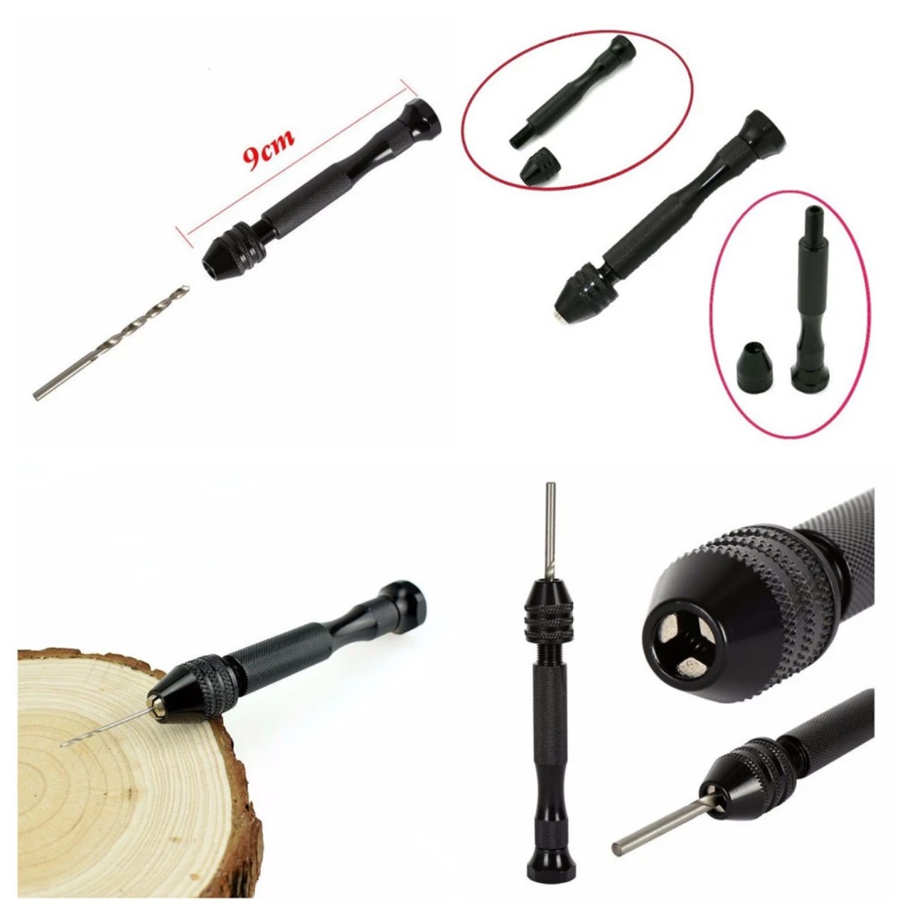 CÂY KHOAN CẦM TAY MINI kèm 10 mũi khoan