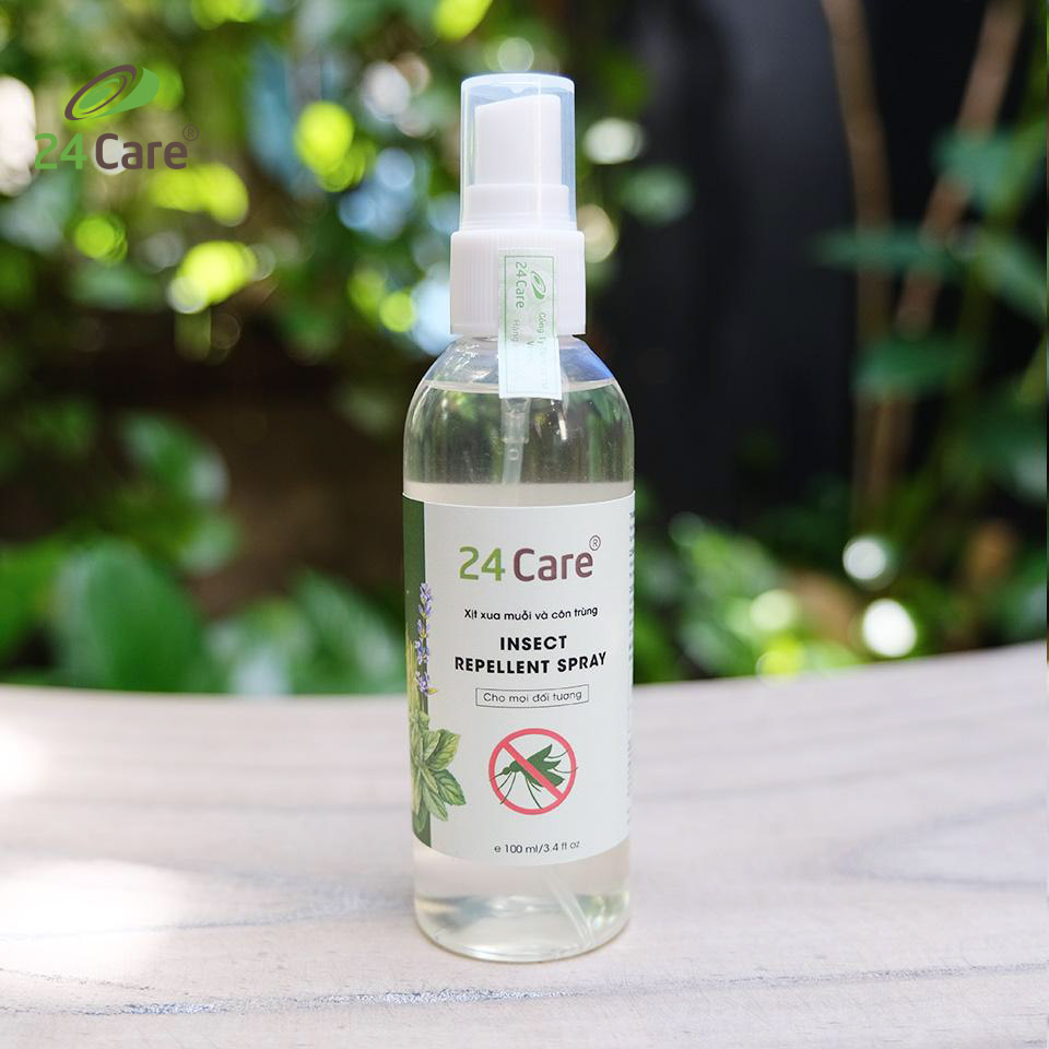 Tinh dầu xịt phòng 24Care diệt muỗi côn trùng 100ml - Thành phần từ Tinh dầu thiên nhiên