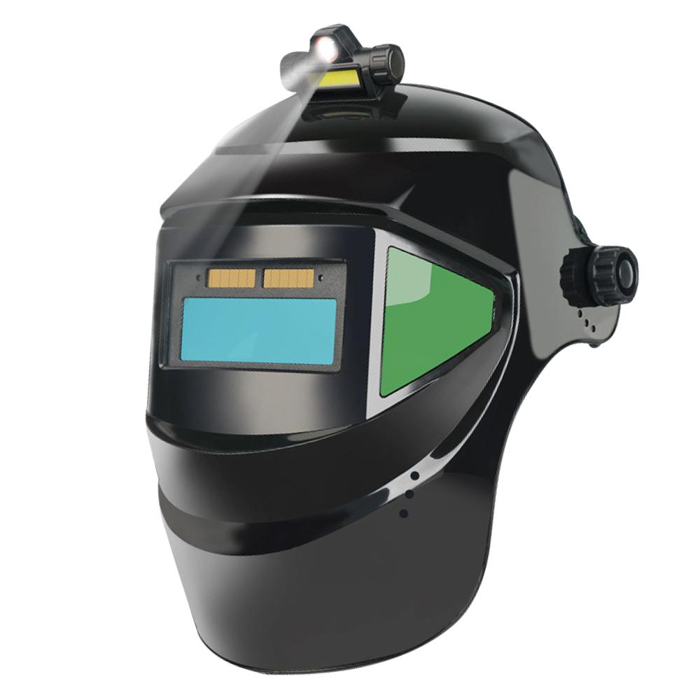 PC Welding Masks Automatic Variable Light Adjustment Large View True Color Auto Darkening Welding Facemask for Arc Welding Grinding Cutting