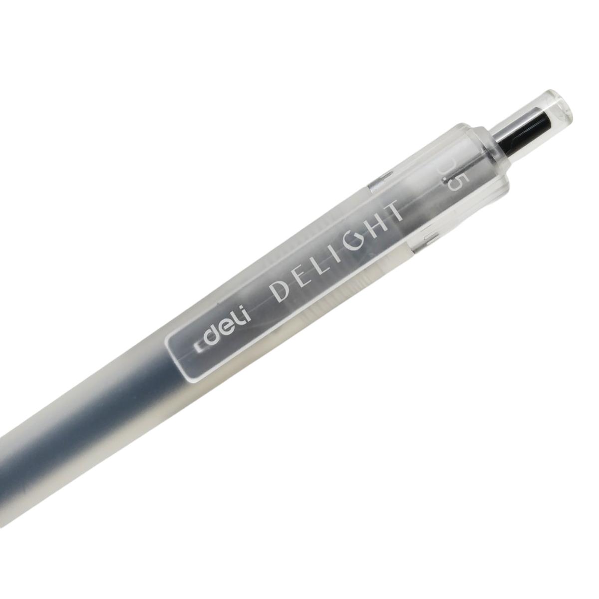 Bút Gel 0.5 mm - Deli EG118-BK - Mực Đen