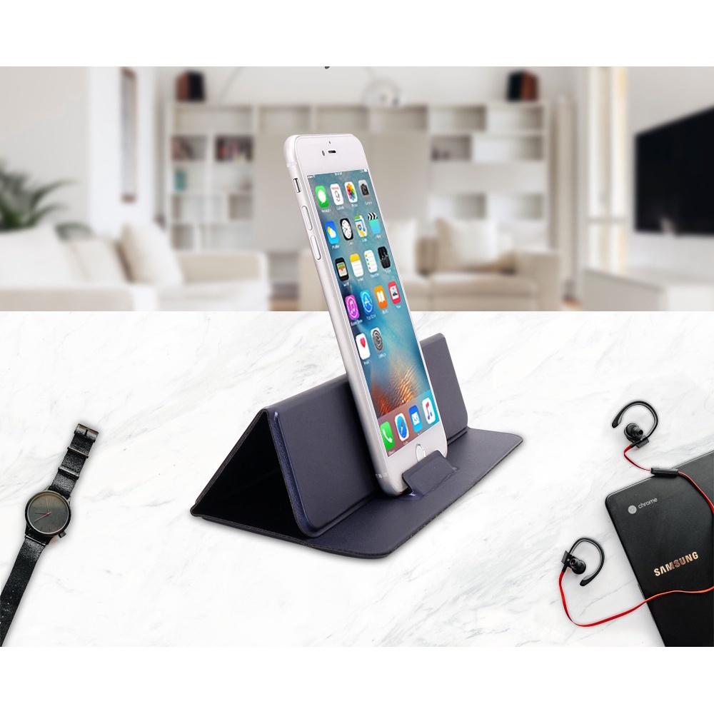 Giá đỡ Laptop Stand cho Máy tính bảng iPad, Laptop, Điện thoại cao cấp mã PD68. Da PU dán đáy máy tiện lợi mang theo