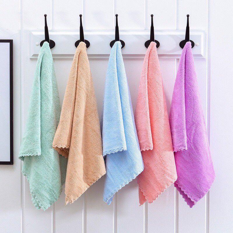 Bán sỉ 10 Khăn mặt cao cấp hàn quốc , khăn rửa mặt siêu thấm nước , khăn mặt mềm mại