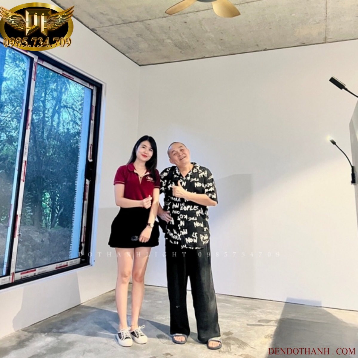 Quạt trần MR VŨ studio quạt trần cho người giàu mẫu 3 cánh trần thấp cao cấp