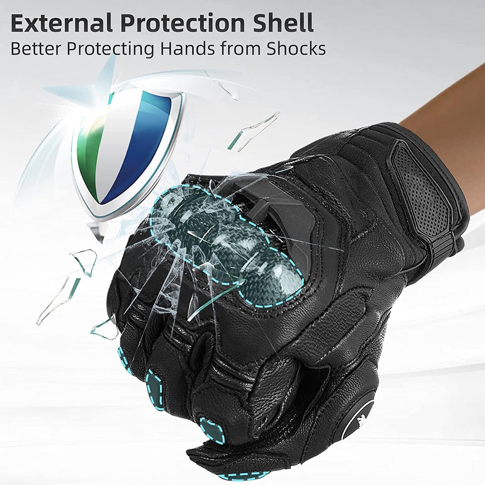 Motorcycle Gloves, Waterproof Motorbike Gloves for Biking Women and Men