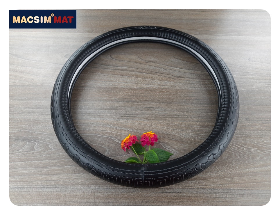 Bọc vô lăng cao cấp Macsim mã L620 mới chất liệu da thật - Khâu tay 100% size M màu be, mầu nâu, mầu đen