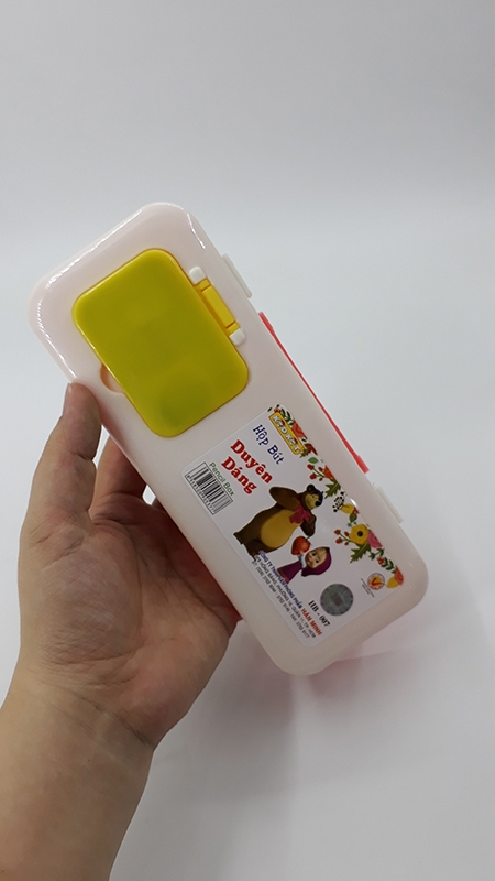 Hộp Bút Kid Kit Duyên Dáng HB-007 - Thân Bút Màu Cam