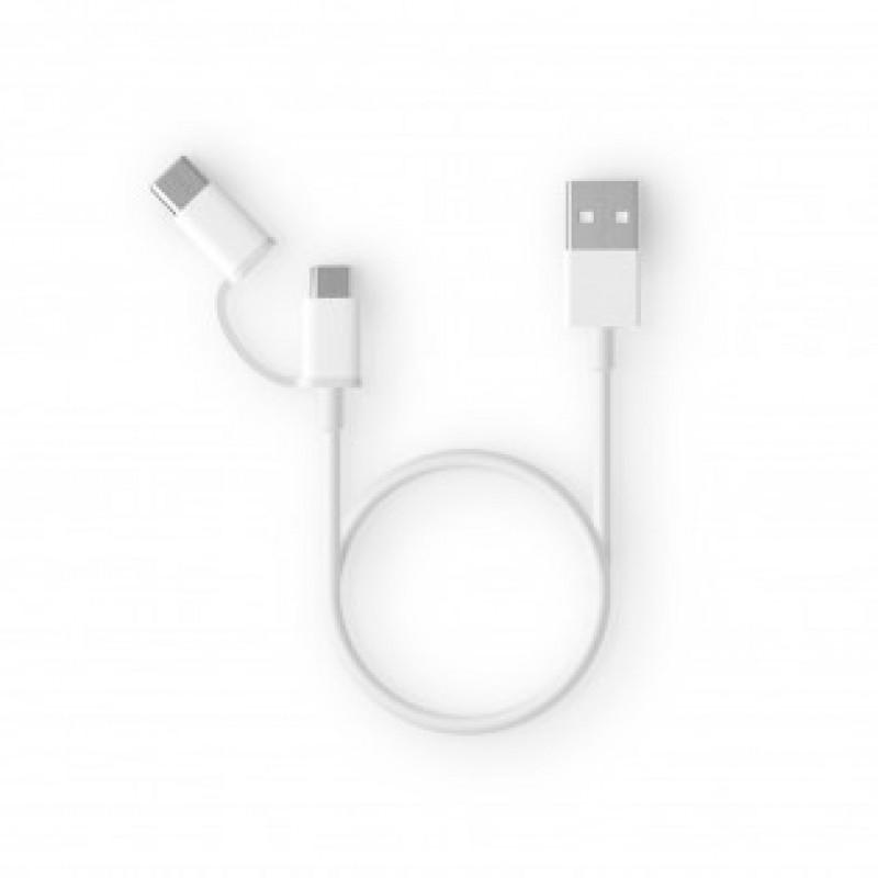 Cáp Sạc Xiaomi ZMI 2 Đầu Type-C / Micro USB - AL511 - 30cm - Hàng Nhập Khẩu