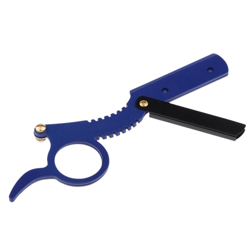 Men's Gift, Anti Slip Handle Straight Edge Razor, Fine Quality Zinc Alloy Salon Barber Razor, Folding Manual Shaver - Classic Style, Rust Resistant