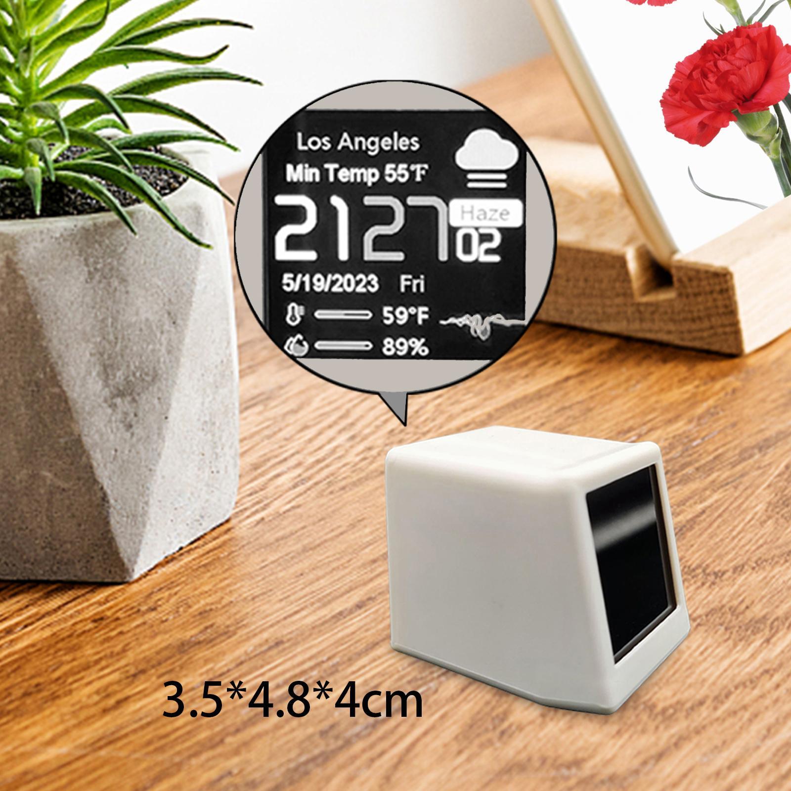 Smart Weather Station Modern Digital Clock for Study Office Living Room