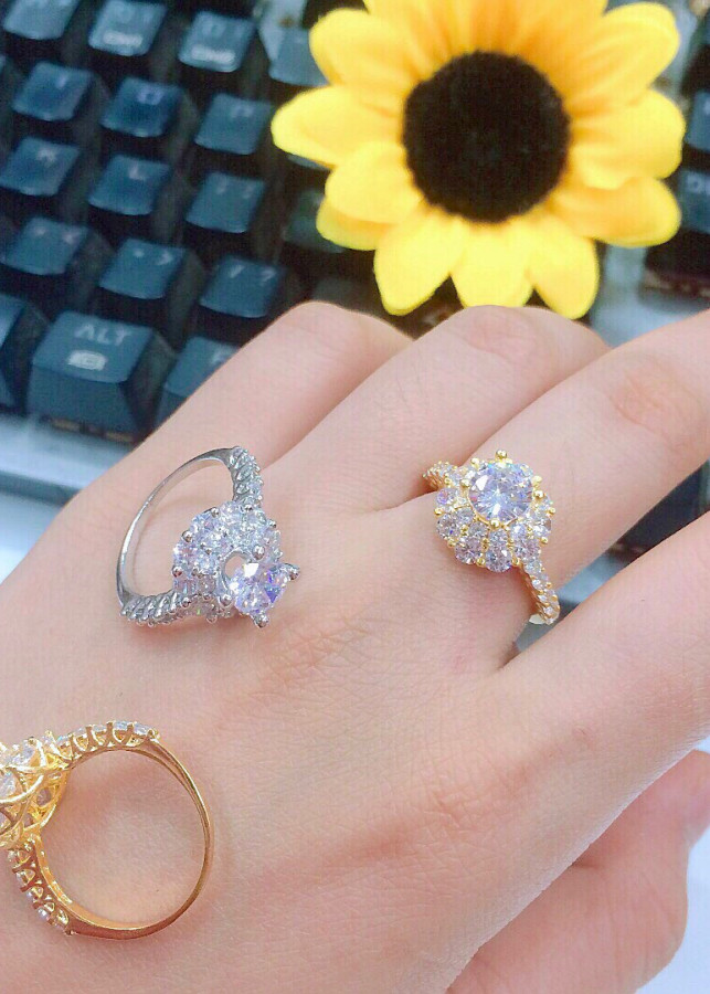 Nhẫn nữ mạ vàng 18k mã EK3143