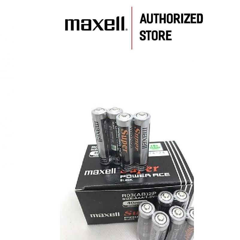 Pin Super Ace AAA vỉ 2 viên MAXELL R03(AB)2P hàng chính hãng