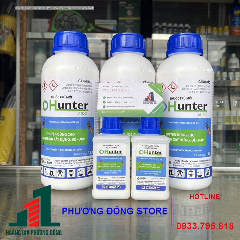 Thuốc diệt mối, phòng mối OHUNTER 50SC_ Chai 1 lít