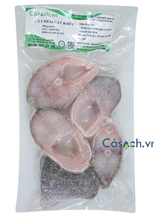 Cá hú cắt khúc bỏ đầu 400g 