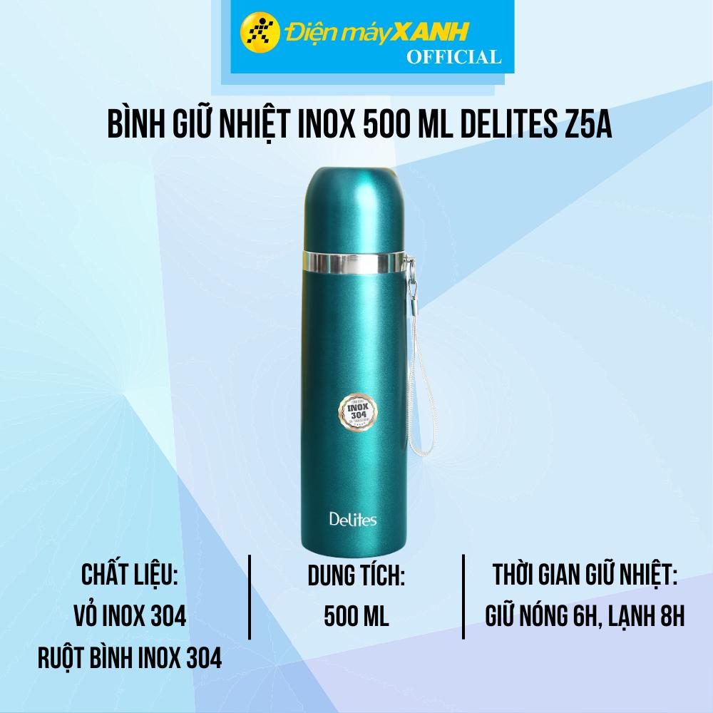 Bình giữ nhiệt inox 500 ml Delites Z5A - Hàng Chính Hãng