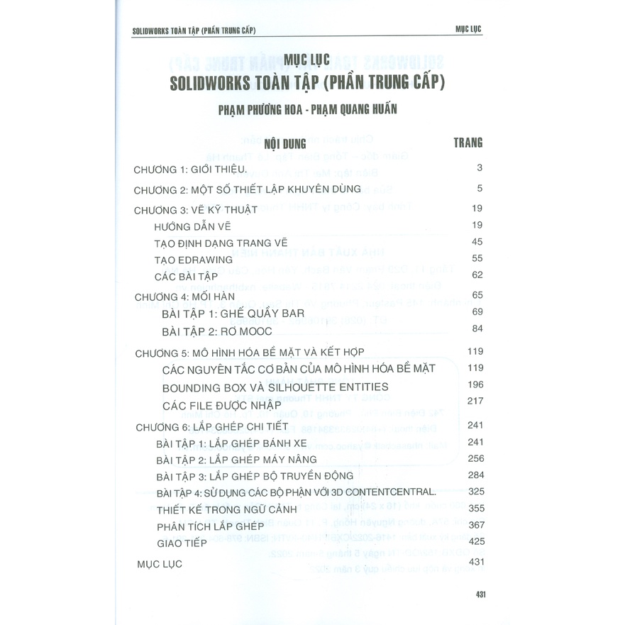 SOLIDWORKS TOÀN TẬP (Phần Trung Cấp)