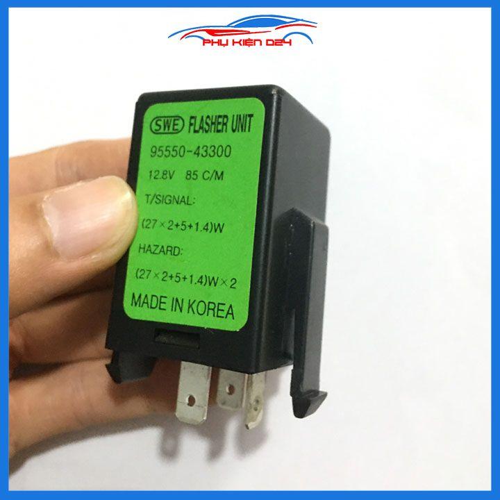 Rơ Le relay chớp xi nhan 3 chân SWE Hàng Made In Korea cho ô tô xe máy 12/24V