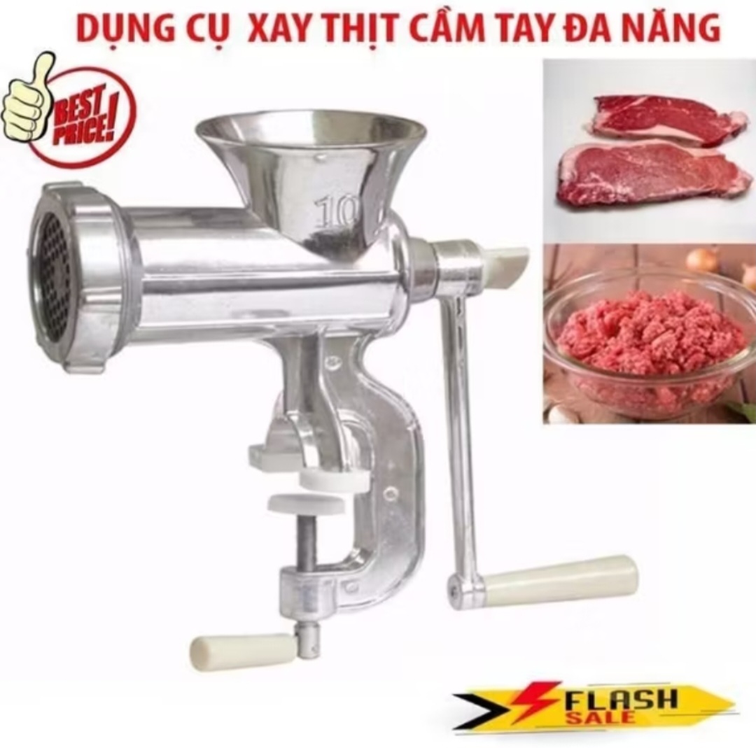 CỐI XAY THỊT CÁ CUA GIA VỊ QUAY TAY SIÊU NHỎ MỊN ĐA NĂNG THUẬN TIỆN CHO MỌI GIA ĐÌNH
