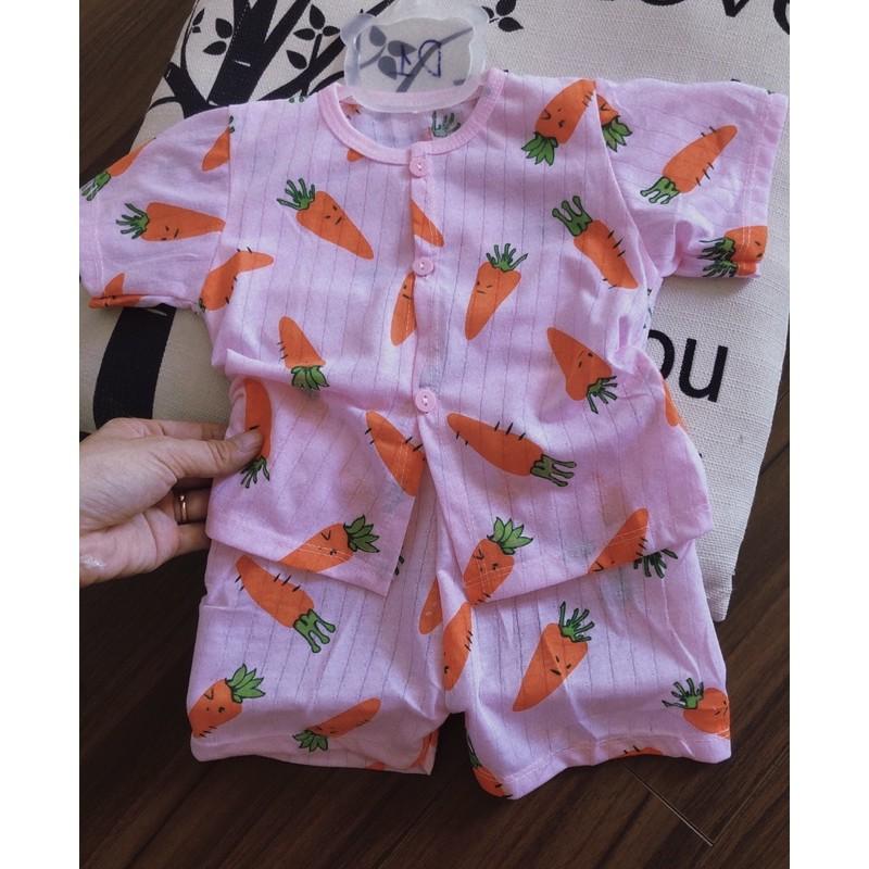 Bộ đồ cotton giấy cho bé từ 6-18kg