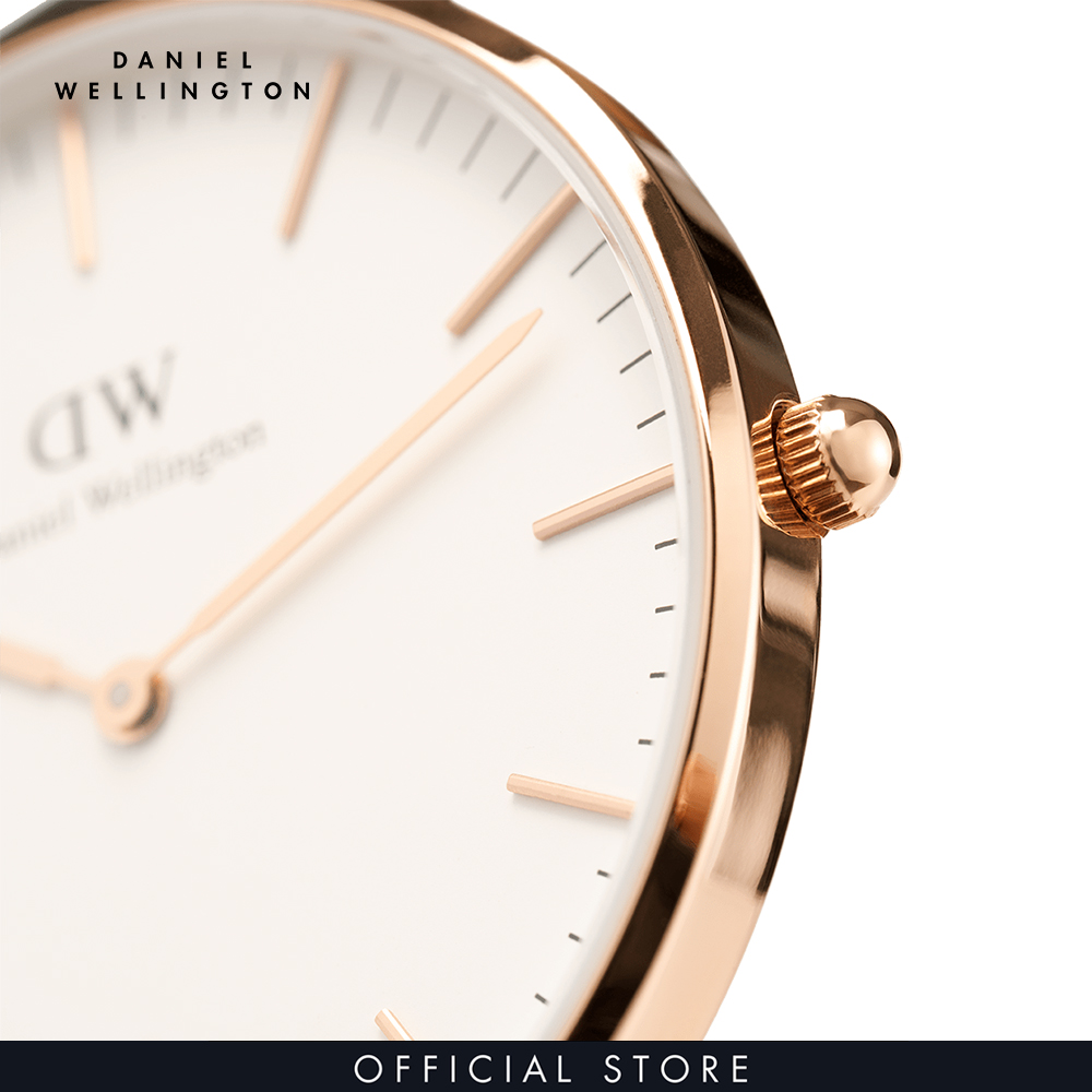 Đồng hồ Nam, Nữ Daniel Wellington dây da - Classic Bristol 36mm DW00100039