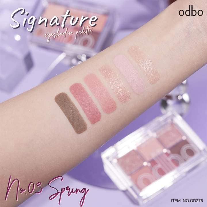 Bảng Phấn Mắt 6 Ô Odbo Signature Eyeshadow Palette OD276-2 màu ( không xuất hóa đơn đỏ )