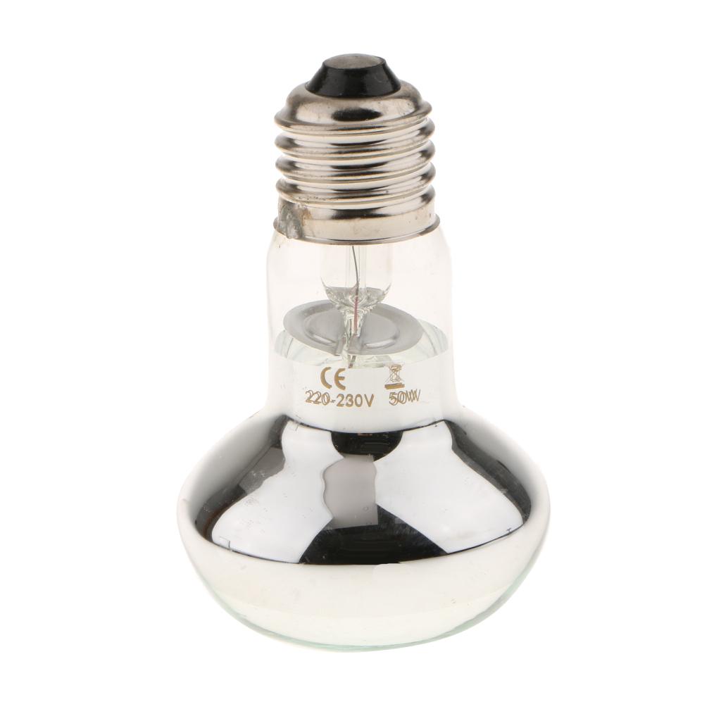 2x Reptiles Brooder UVA Heat Lamp Bulb Lightbulb for Frog Snake Lizard 50W
