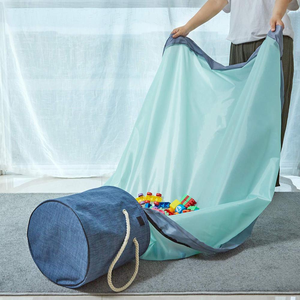Túi lưu trữ đồ chơi trẻ em có thể gập, Thùng chứa đồ chơi thiết kế bằng vải