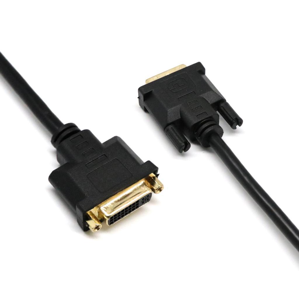 DVI-D Male To DVI-D Female M/F Short Extension Adapter Cable For Monitor HDTV PC