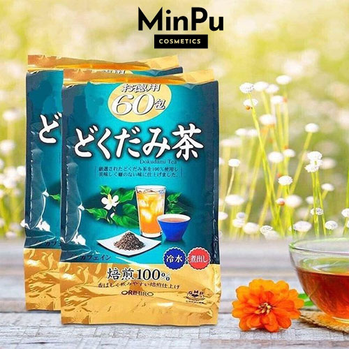 Trà Diếp Cá Orihiro Tiêu Mụn, Mát Gan, Giải Độc - Dokudami Tea Orihiro 60 gói/ bịch