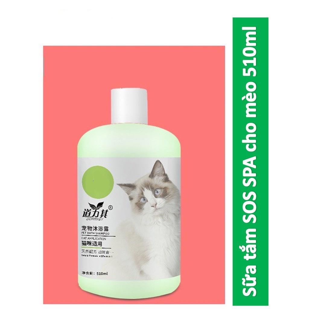 Sữa tắm chó mèo SOS đặc biệt cho các SPA thú cưng chuyên nghiệp 510ml Mềm mượt lông mùi thơm dịu nhẹ sạch ve rận