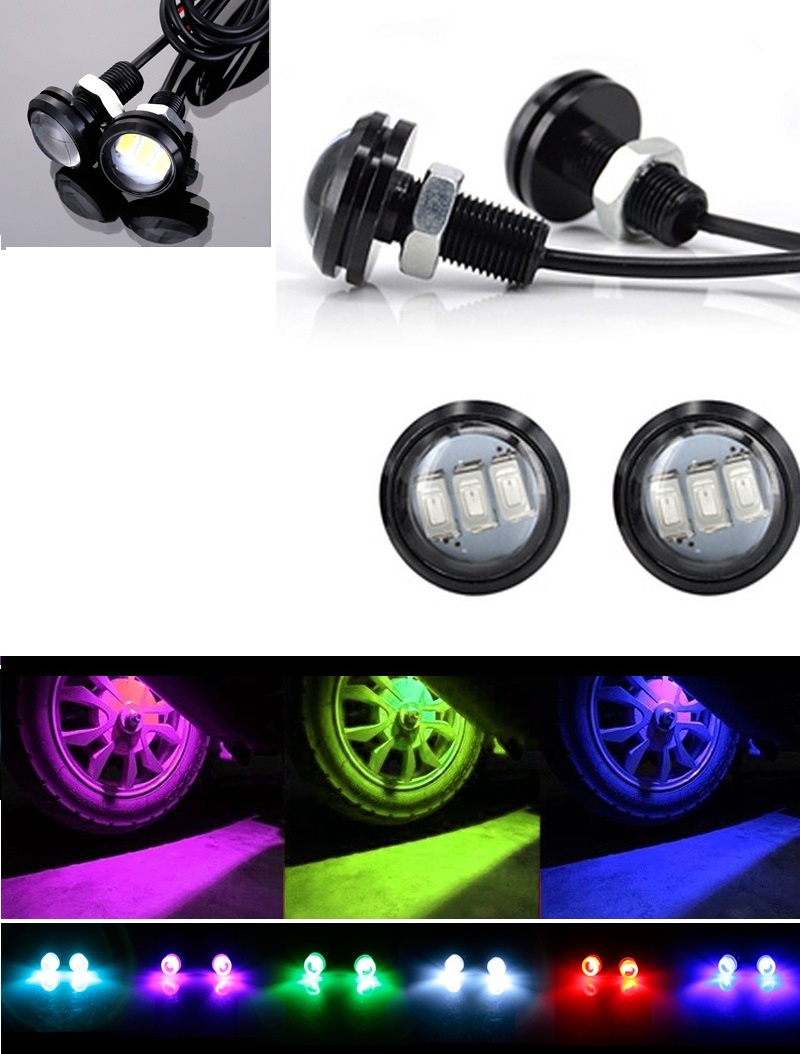 Đèn led nút áo 1 cặp loại bóng 2 led kích thước 23mm - 3 led loại mới