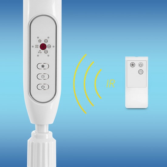 Quạt cây Trotec TVE 25 S 40W màu trắng có điều khiển Hàng chính hãng