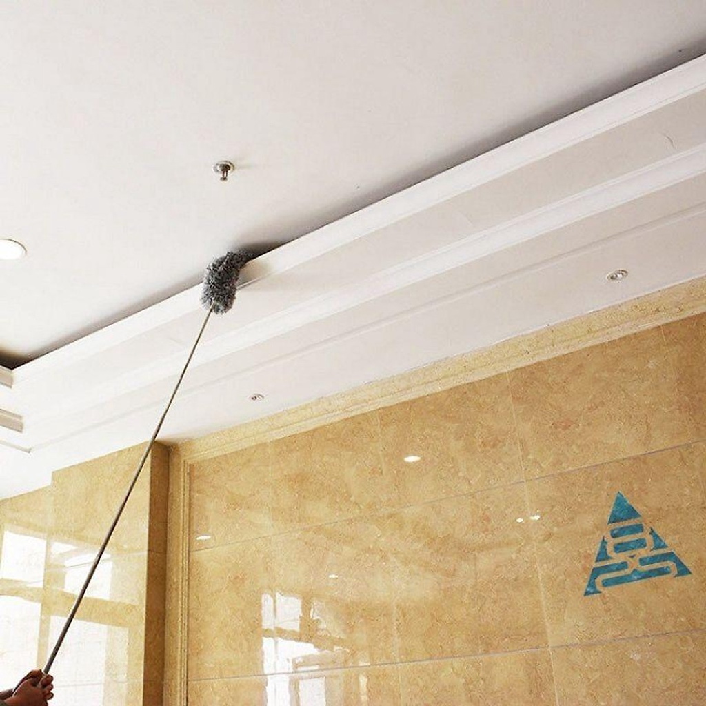Chổi lau quét bụi trần nhà cán Inox