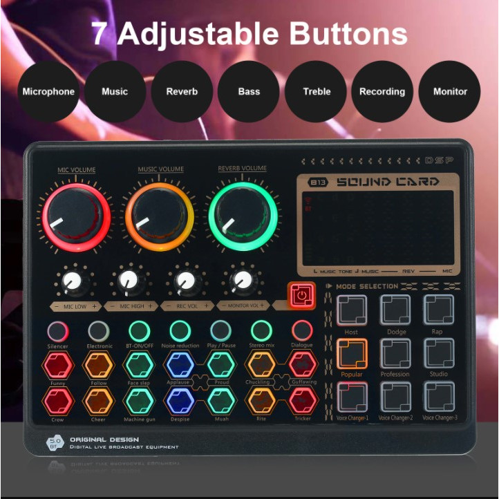 Mixer, Soundcard thu âm X6 mini - tích hợp auto tune, bluetooth - Karaoke, thu âm, livestream chuyên nghiệp
