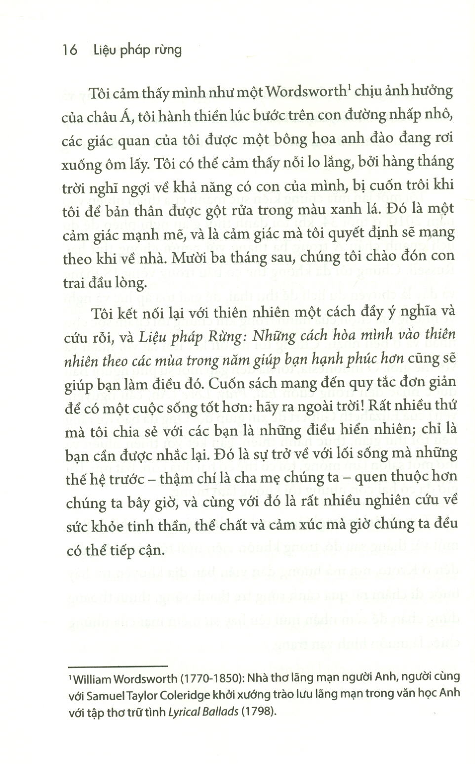 LIỆU PHÁP RỪNG – KẾT NỐI THIÊN NHIÊN VÀ TRỞ NÊN HẠNH PHÚC HƠN - Sarah Ivens – Hồng Đăng dịch - Thái Hà -Nhà Xuất Bản Thế Giới